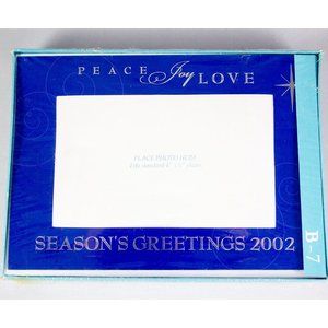 Target Photoholder Holiday Cards 2002 Season's Greetings Boxed Set 16 Cards